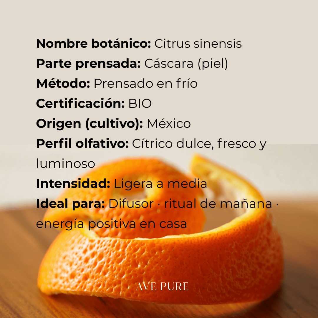 Aceite de naranja 100 % puro BIO - 10 ml