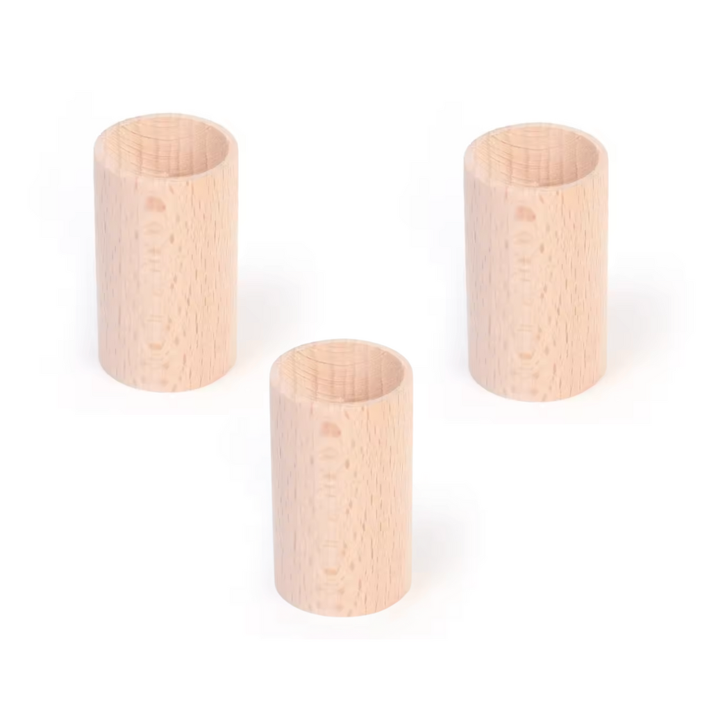 Set de 3 difusores pasivos de madera natural para aceites esenciales