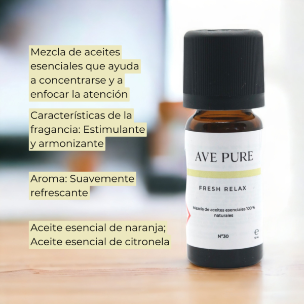 10 ml Mezcla de aceites esenciales – "Despierta tu mente/Fresh Relax“ - Imagen 4