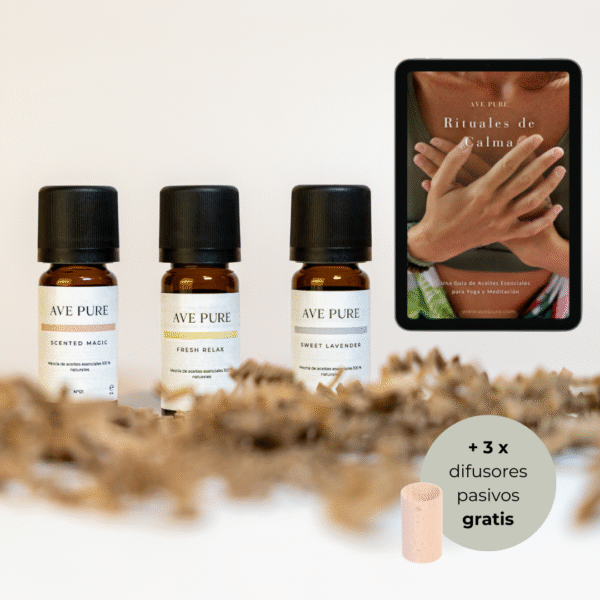 Set "Rituales de calma" con aceites esenciales 100 % puros - 3 x 10 ml