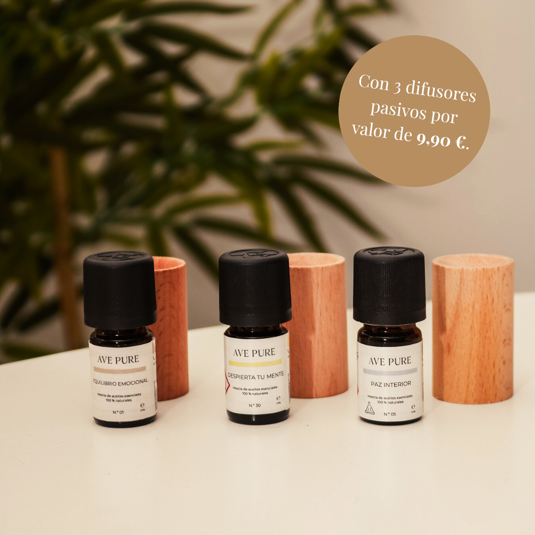 Set "Rituales de calma" con aceites esenciales 100 % puros - 3 x 5 ml - Imagen 2