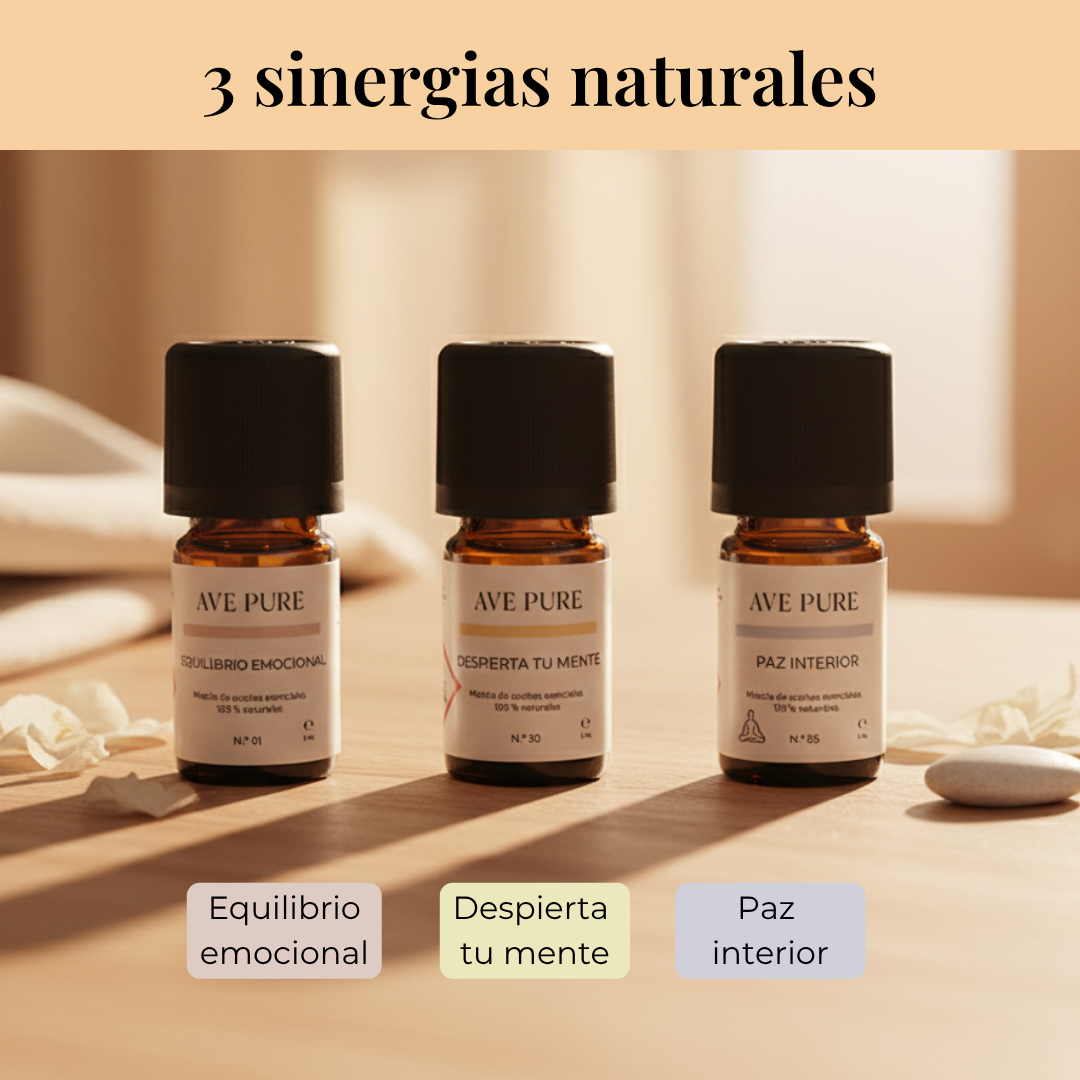 Set "Rituales de calma" con aceites esenciales 100 % puros - 3 x 5 ml - Imagen 4