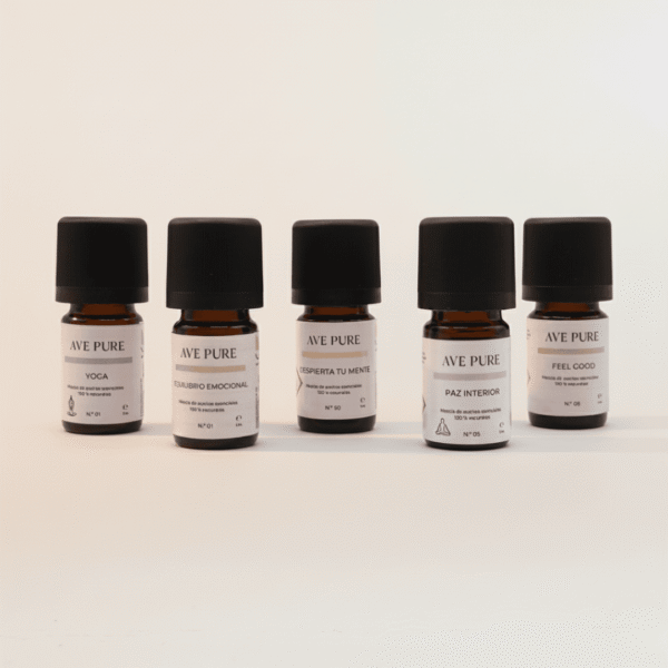 Mini Colección"Rituales de calma" con aceites esenciales 100 % puros - 5 x 5 ml